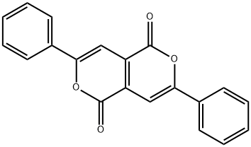 Pyrano[4,3-c]pyran-1,5-dione, 3,7-diphenyl- Structure