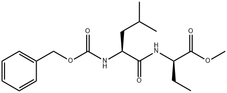 (R)-methyl 2-((S)-2-(((benzyloxy)carbonyl)amino)-4-methylpentanamido)butanoate 구조식 이미지