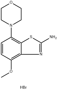 4-METHOXY-7-(MORPHOLIN-4-YL)-1,3-BENZOTHIAZOL-2-AMINE 2HBR 구조식 이미지