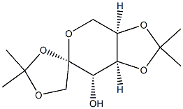 (3a'R,4S,7'S,7a'S)-2,2,2',2'-tetramethyltetrahydrospiro[[1,3]dioxolane-4,6'-[1,3]dioxolo[4,5-c]pyran]-7'-ol 구조식 이미지
