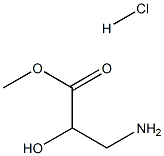 Methyl 3-Amino-2-hydroxypropanoate Hydrochloride 구조식 이미지