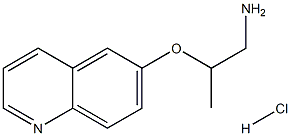 2-(quinolin-6-yloxy)propan-1-amine hydrochloride 구조식 이미지