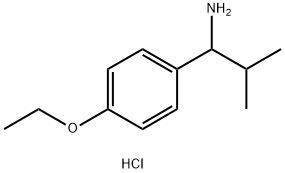 1-(4-ETHOXYPHENYL)-2-METHYLPROPAN-1-AMINE HYDROCHLORIDE Structure