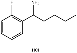 1-(2-FLUOROPHENYL)PENTAN-1-AMINE HYDROCHLORIDE Structure