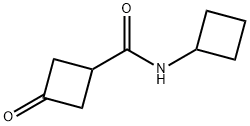 N-cyclobutyl-3-oxocyclobutane-1-carboxamide Structure