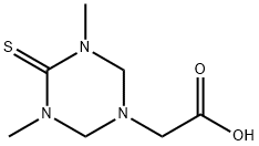 (3,5-Dimethyl-4-thioxo-[1,3,5]triazinan-1-yl)-acetic acid Structure