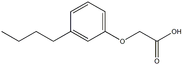 Acetic acid, (3-butylphenoxy)- Structure