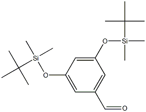 3,5-Bis[[(1,1-dimethylethyl)dimethylsilyl]oxy]benzaldehyde Structure