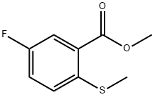 Methyl 5-fluoro-2-(methylthio)benzoate 구조식 이미지