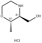 ((2S,3S)-2-Methylmorpholin-3-yl)methanol hydrochloride Structure
