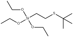 Silane, [2-[(1,1-dimethylethyl)thio]ethyl]triethoxy- Structure