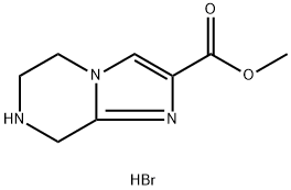 Methyl 5,6,7,8-tetrahydroimidazo[1,2-a]pyrazine-2-carboxylate hydrobromide 구조식 이미지