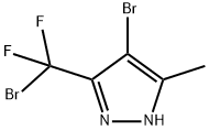 4-bromo-3-(bromodifluoromethyl)- 5-methyl-1H-pyrazole 구조식 이미지