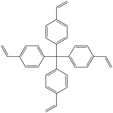 Benzene, 1,1',1'',1'''-methanetetrayltetrakis[4-ethenyl- Structure