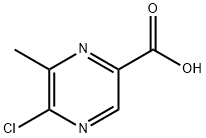 5-CHLORO-6-METHYLPYRAZINE-2-CARBOXYLIC ACID Structure