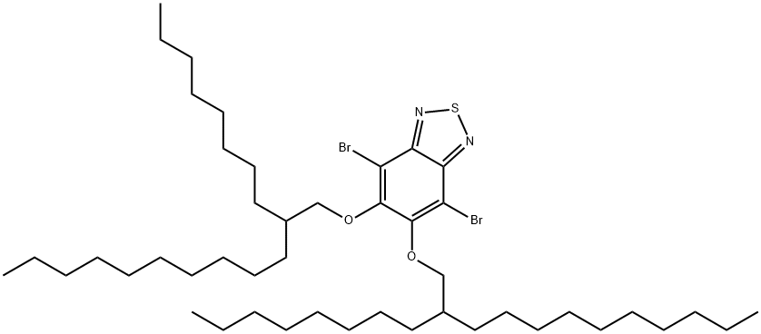 4,7-dibromo-5,6-bis((2-octyldodecyl)oxy)benzo[c][1,2,5]thiadiazole 구조식 이미지
