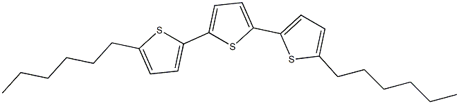 2,2':5',2''-Terthiophene, 5,5''-dihexyl- 구조식 이미지