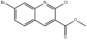 methyl 7-bromo-2-chloroquinoline-3-carboxylate Structure