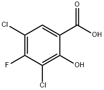 Benzoic acid, 3,5-dichloro-4-fluoro-2-hydroxy- Structure