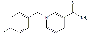 3-Pyridinecarboxamide, 1-[(4-fluorophenyl)methyl]-1,4-dihydro- Structure