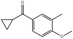 cyclopropyl(4-methoxy-3-methylphenyl)methanone Structure