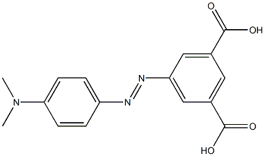 1,3-Benzenedicarboxylic acid, 5-[[4-(dimethylamino)phenyl]azo]- Structure