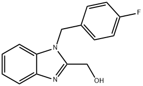 (1-(4-fluorobenzyl)-1H-benzo[d]imidazol-2-yl)methanol Structure