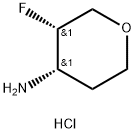 (3S,4S)-3-FLUOROOXAN-4-AMINE HCL Structure