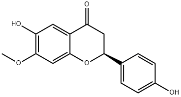 6,4'-Dihydroxy-7-methoxyflavanone 구조식 이미지