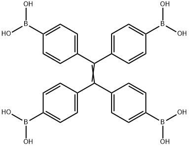 (ethene-1,1,2,2-tetrayltetrakis(benzene-4,1-diyl))tetraboronic acid 구조식 이미지