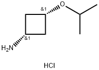 cis-3-(propan-2-yloxy)cyclobutan-1-amine hydrochloride Structure