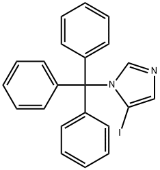 1H-IMIDAZOLE, 5-IODO-1-(TRIPHENYLMETHYL)- 구조식 이미지