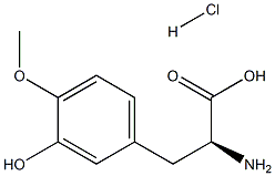 (2S)-2-AMINO-3-(3-HYDROXY-4-METHOXYPHENYL)PROPANOIC ACID HYDROCHLORIDE 구조식 이미지