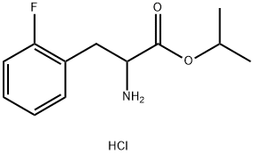 DL-2-fluoro- Phenylalanine, 1-methylethyl ester, hydrochloride Structure