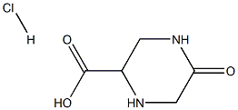 5-Oxopiperazine-2-carboxylic acid hydrochloride 구조식 이미지