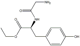 L-Tyrosine, N-glycyl-, ethyl ester Structure