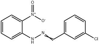 1-(3-chlorobenzylidene)-2-(2-nitrophenyl)hydrazine 구조식 이미지