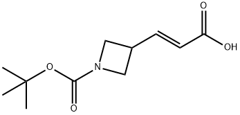 3-(1-(tert-butoxycarbonyl)azetidin-3-yl)acrylic acid Structure