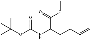 methyl 2-(tert-butoxycarbonylamino)hex-5-enoate Structure