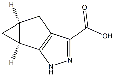 (4aS,5aS)-4,4a,5,5a-tetrahydro-1H-cyclopropa[4,5]cyclopenta[1,2-c]pyrazole-3-carboxylic acid Structure