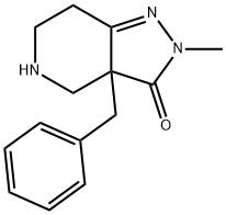 3A-BENZYL-2-METHYL-4,5,6,7-TETRAHYDRO-2H-PYRAZOLO[4,3-C]PYRIDIN-3(3AH)-ONE Structure