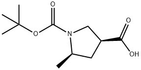 (3S,5R)-1-[(tert-butoxy)carbonyl]-5-methylpyrrolidine-3-carboxylic acid Structure