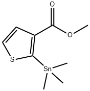 methyl 2-(trimethylstannyl)thiophene-3-carboxylate Structure