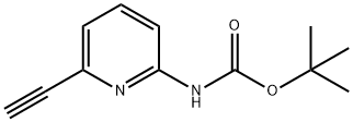 tert-Butyl (6-ethynylpyridin-2-yl)carbamate 구조식 이미지