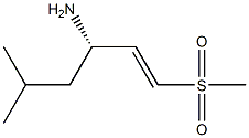 1-Hexen-3-amine, 5-methyl-1-(methylsulfonyl)-, (1E,3S)- Structure