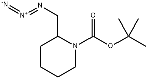tert-butyl 2-(azidomethyl)piperidine-1-carboxylate 구조식 이미지