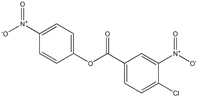 Benzoic acid, 4-chloro-3-nitro-, 4-nitrophenyl ester 구조식 이미지
