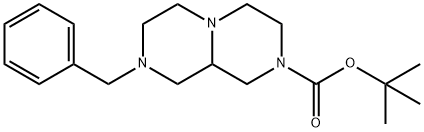 tert-butyl 8-benzylhexahydro-1H-pyrazino[1,2-a]pyrazine-2(6H)-carboxylate Structure