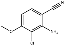 2-AMINO-3-CHLORO-4-METHOXYBENZONITRILE 구조식 이미지