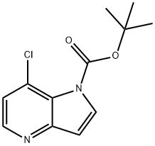 7-Chloro-pyrrolo[3,2-b]pyridine-1-carboxylic acid tert-butyl ester 구조식 이미지